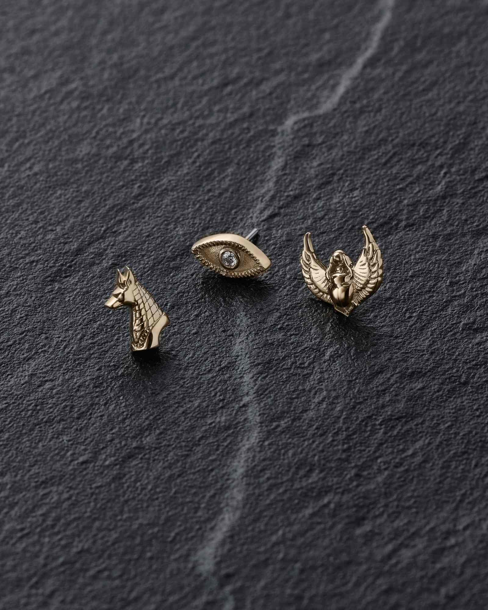 Anubis Threadless End (14K Gold) - Image 2