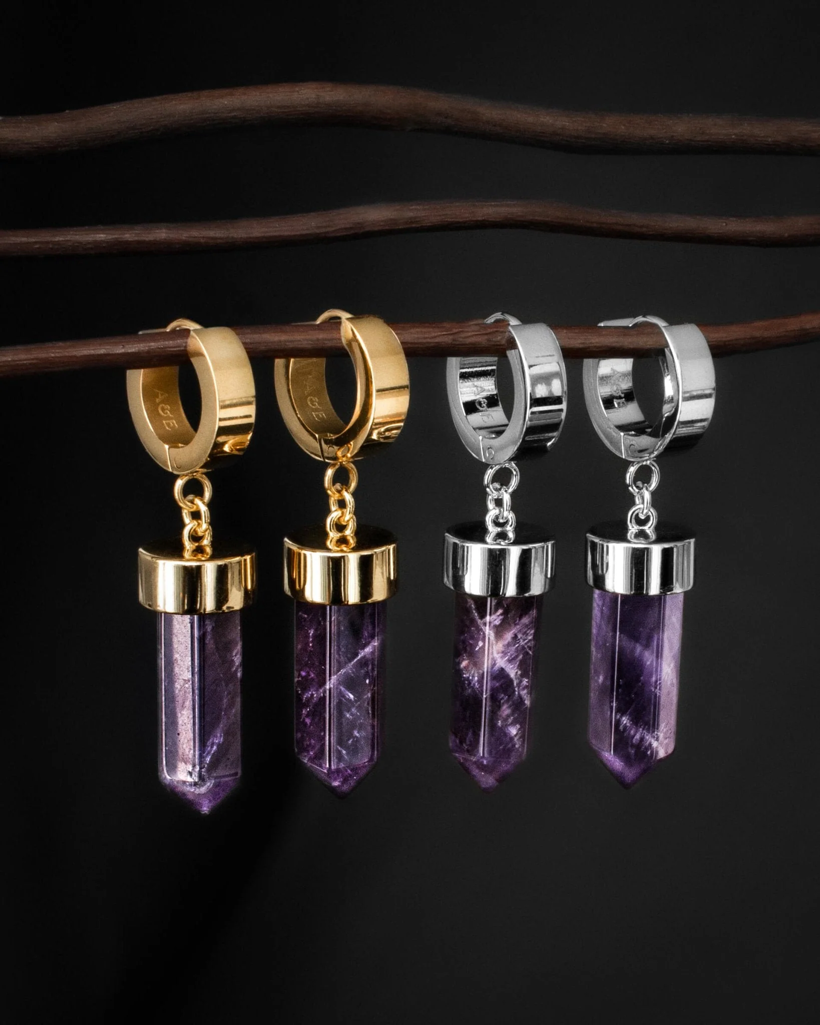 Crystal Bullet Earrings - Image 20