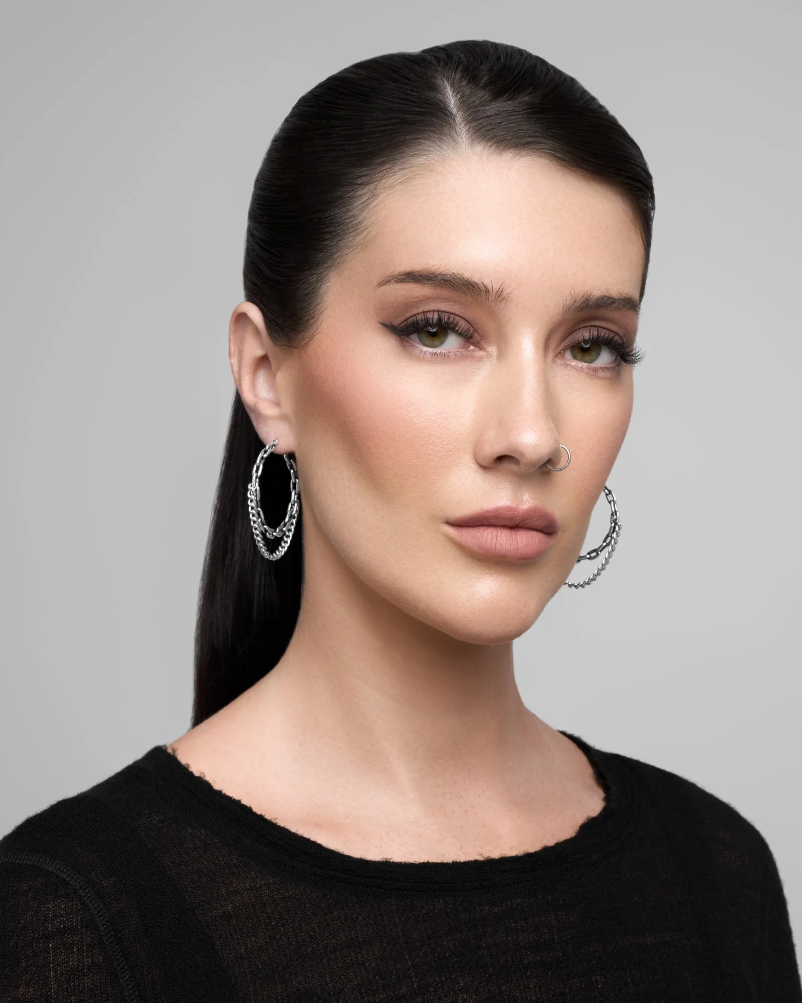 Lynx Chain Earrings - Image 2