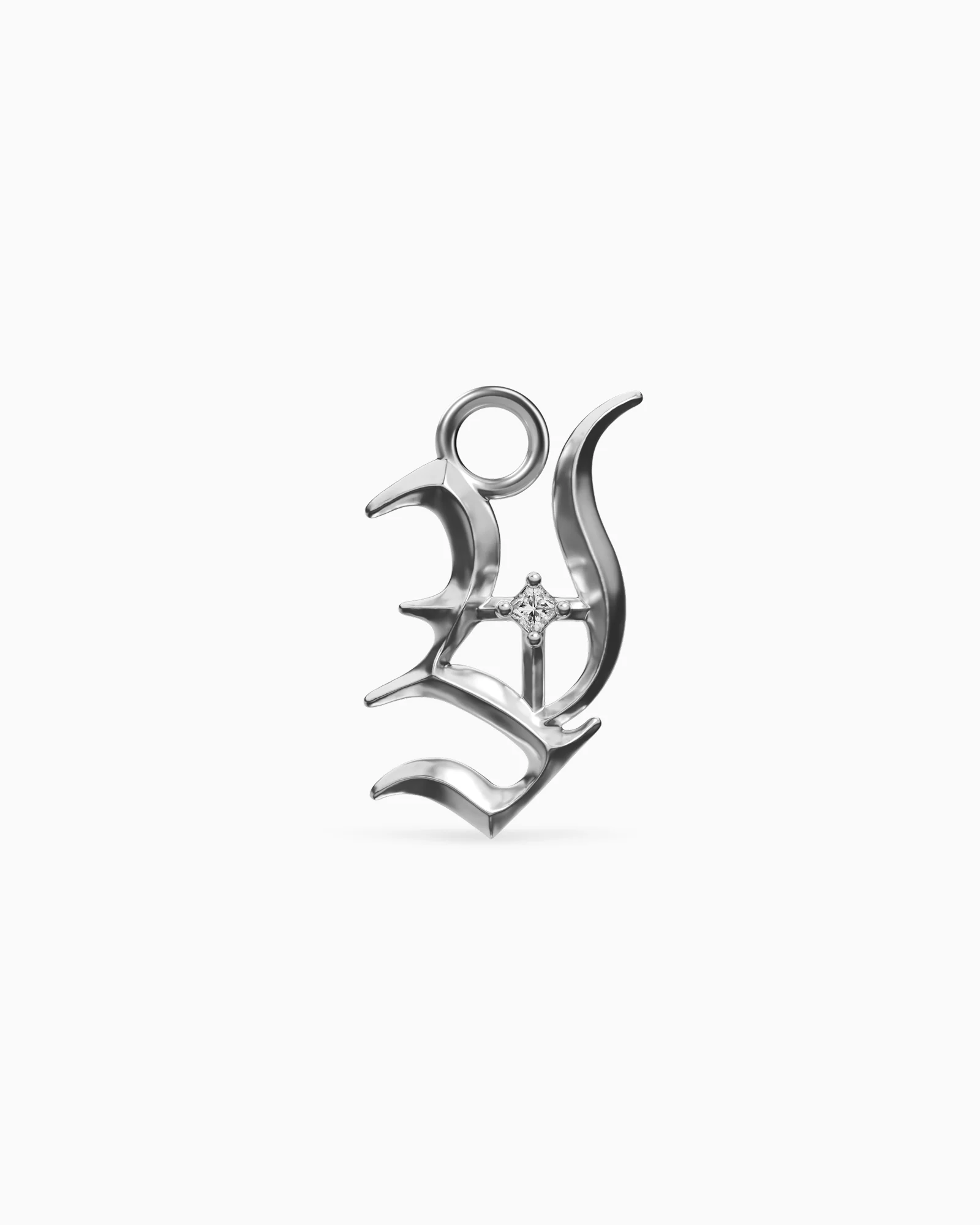 Mini Blackletter Charms - Y